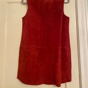 Red Suede Mini Dress